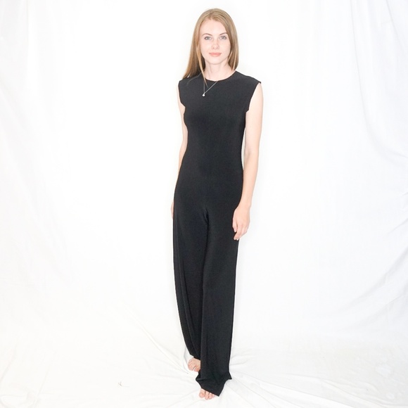 NORMA KAMALI Sleeveless Black Jumpsuit Black - Picture 6 of 8